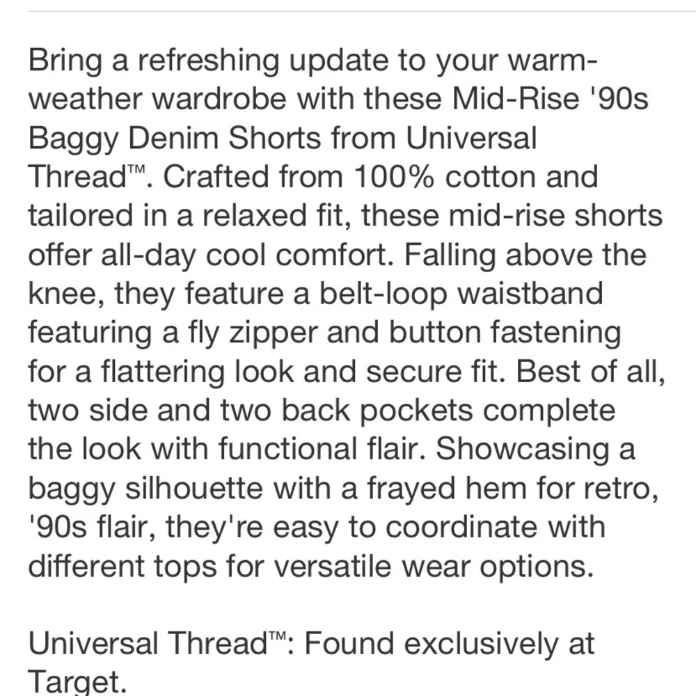 Women's Mid-Rise 90's Baggy Denim Shorts - Universal Thread™ Black Wash